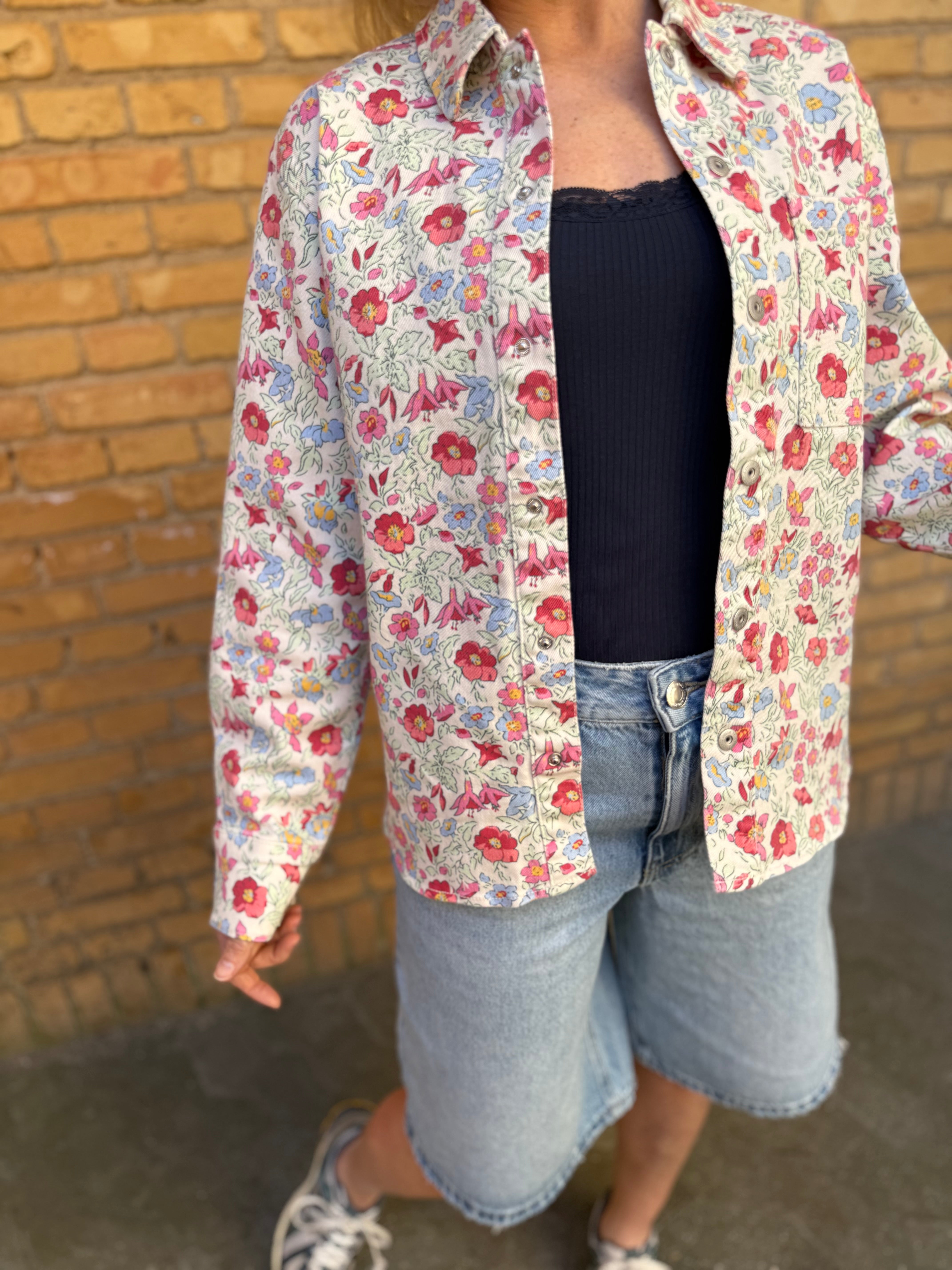 PCSALUME Denim Shirt - Birch